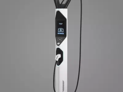 Electric Vehicle Charging Station 4 3D model