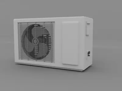 AC outdoor model Low-poly 3D model