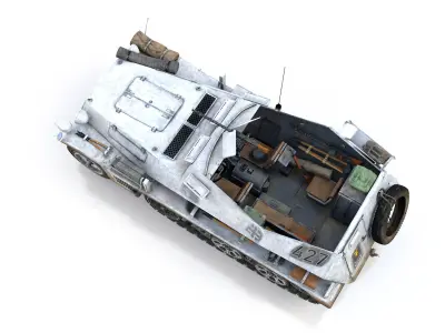SDKFZ 250 - Halftruck  - 16 Pz Div 3D model