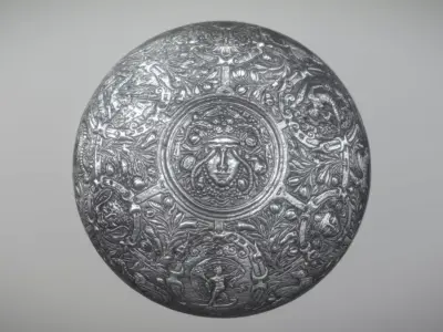 Pageant Shield 16th century Low-poly 3D model