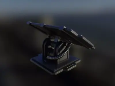 Solar Panel 3D model Low-poly 3D model purchase