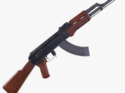 AK47 Kalashnikov Game Ready Low-poly 3D model