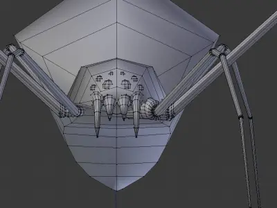 Spider Black Widow Free Free low-poly 3D model