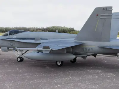 McDonnell Douglas FA-18 Hornet Single Seat 3D model