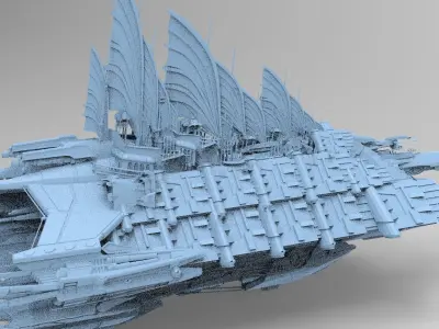 Desert Sail Barge Grand  3D model