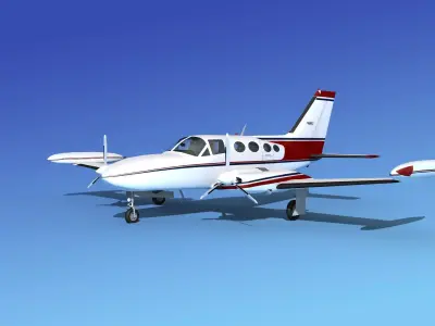 Cessna 421 Golden Eagle V08 3D model
