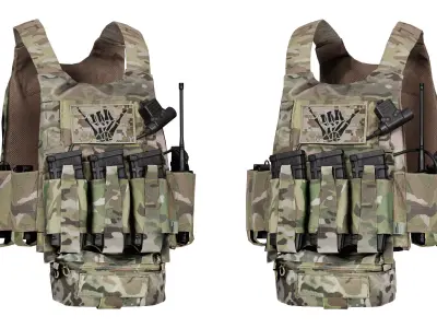 FERRO CONCEPTS THE SLICKSTER VEST Low-poly 3D model