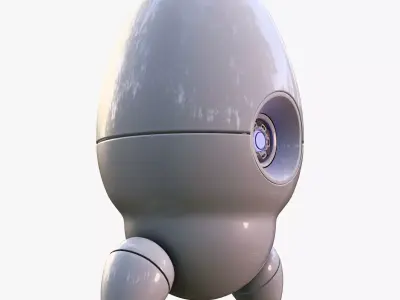 SciFi Egg Companion Droid M1 3D model