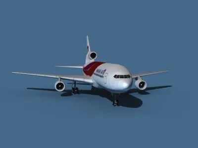 Lockheed L-1011-50 Hawaiian Air 3D model