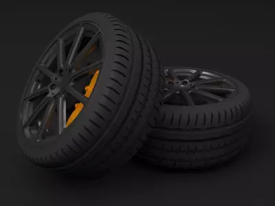 McLaren Tyres 3D model