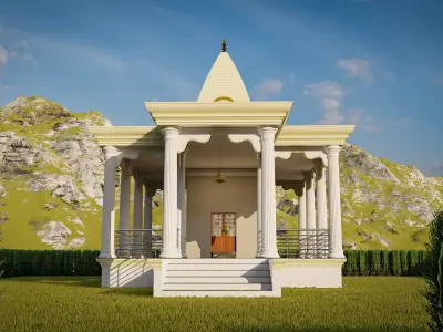 Indian Temple 3D model