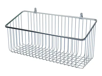 Metal Wire Wall Mount Basket Free 3D model