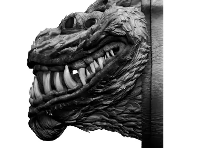 STAR WARS Nexu Portrait Bust 3D print model