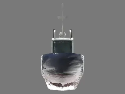 Tug boats  Low-poly 3D model