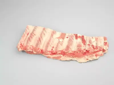Raw Pork Ribs Low-poly 3D model