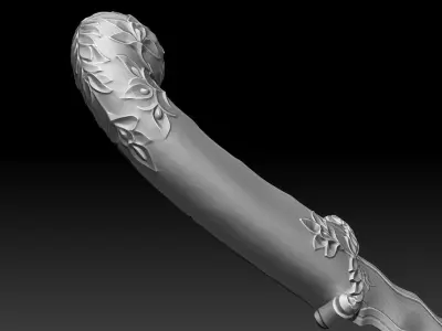 Indian dagger Low-poly 3D model