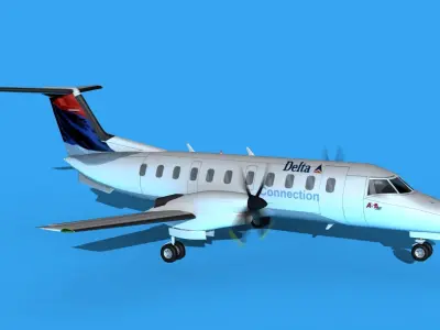 Embraer EMB120 Delta Connection 3D model