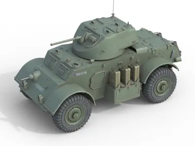 5 Military Vehicles Collection v8 Low-poly 3D model