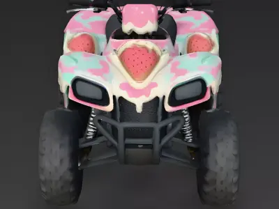 Berry-Scoop ATV 3D Model Low-poly 3D model