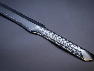 Sword and Scabbard Low-poly 3D model