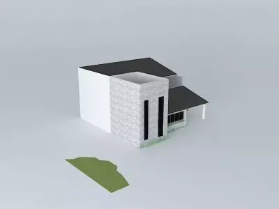 Architectural detail modern house Free 3D model