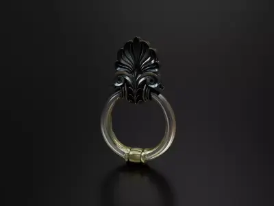 Old door knocker 2 3D print model
