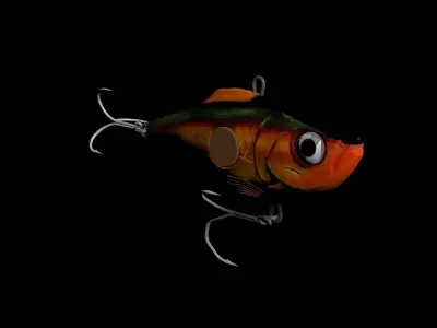 clack and rap  Rapala Crank bait 3D model