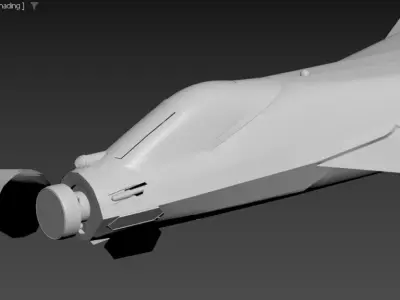 SU-57 Felon M with Stealth Nozzles Low-poly 3D model