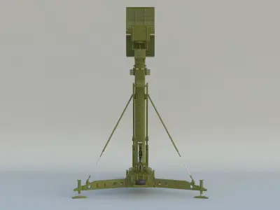 40V6MD Clam Shell Mast Radar 3D model