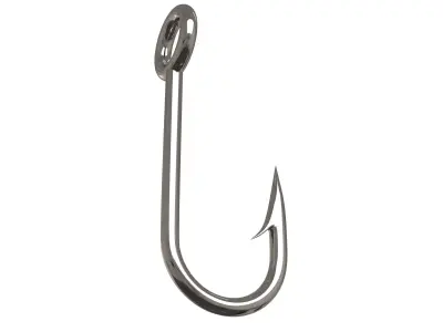 Fish Hook Low-poly 3D model