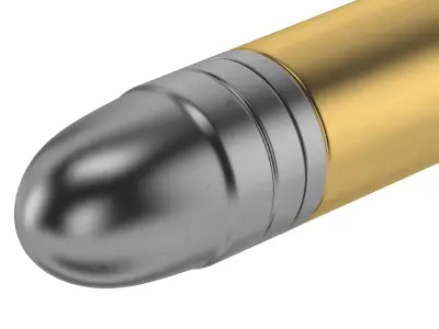 Bullet 22 LONG  Low-poly 3D model