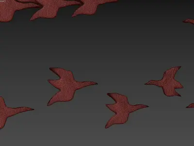 Penta  Tile Bird 3D model