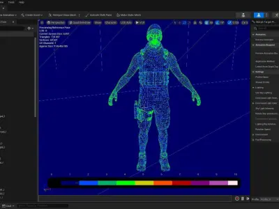 Casual Soldier 25 Low-poly 3D model