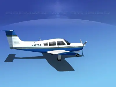 Piper PA-28R-201 Arrow III V16 3D model