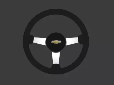 nascar chevrolet steering wheel Free low-poly 3D model