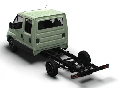 Iveco Daily Crew Cab L2 Chassis 2024 3D model