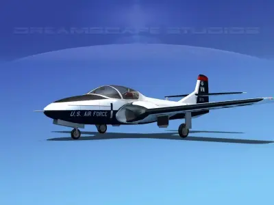 Cessna T-37 Tweetybird V05 USAF 3D model