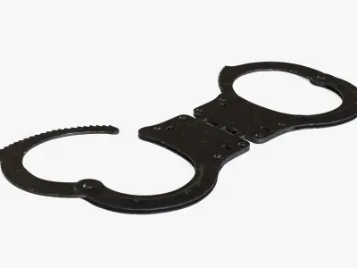 Handcuffs Low-poly 3D model