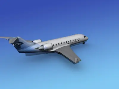 Canadair CRJ200 Napier Charter 3D model