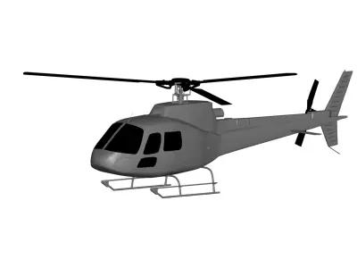 Eurocopter AS350 3D model