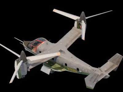 Bell XV15 1977 3D model