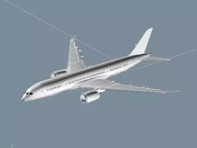 Boeing 787-8 comercial aircraft cad model 3D model
