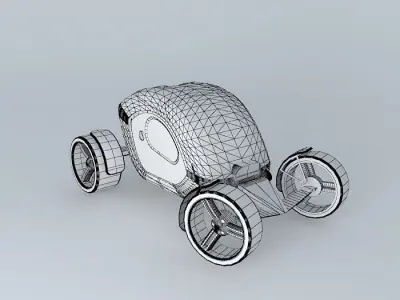 Pumpkin Car Free 3D model