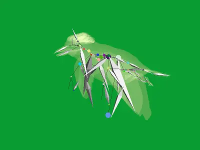 Kookaburra Bird Low-poly 3D model