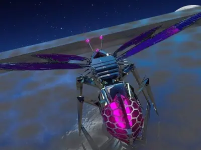 Robo Bug Alpha Low-poly 3D model