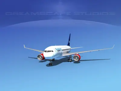 Boeing 787-8 SAS 3D model