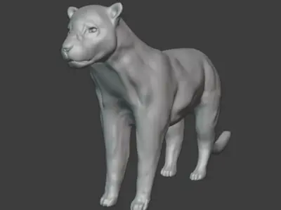 Jaguar cat 3D model