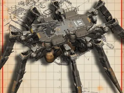 WALKER COMBAT serie 8x and 4x Free 3D model