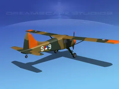 Dehaviland DH-2 Beaver RDAF 3D model