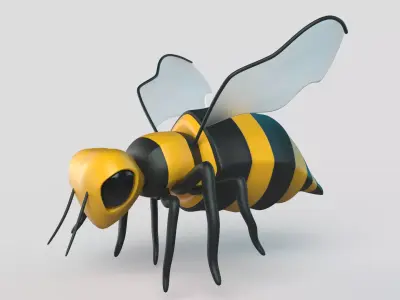 Bee  Cartoon 3D model